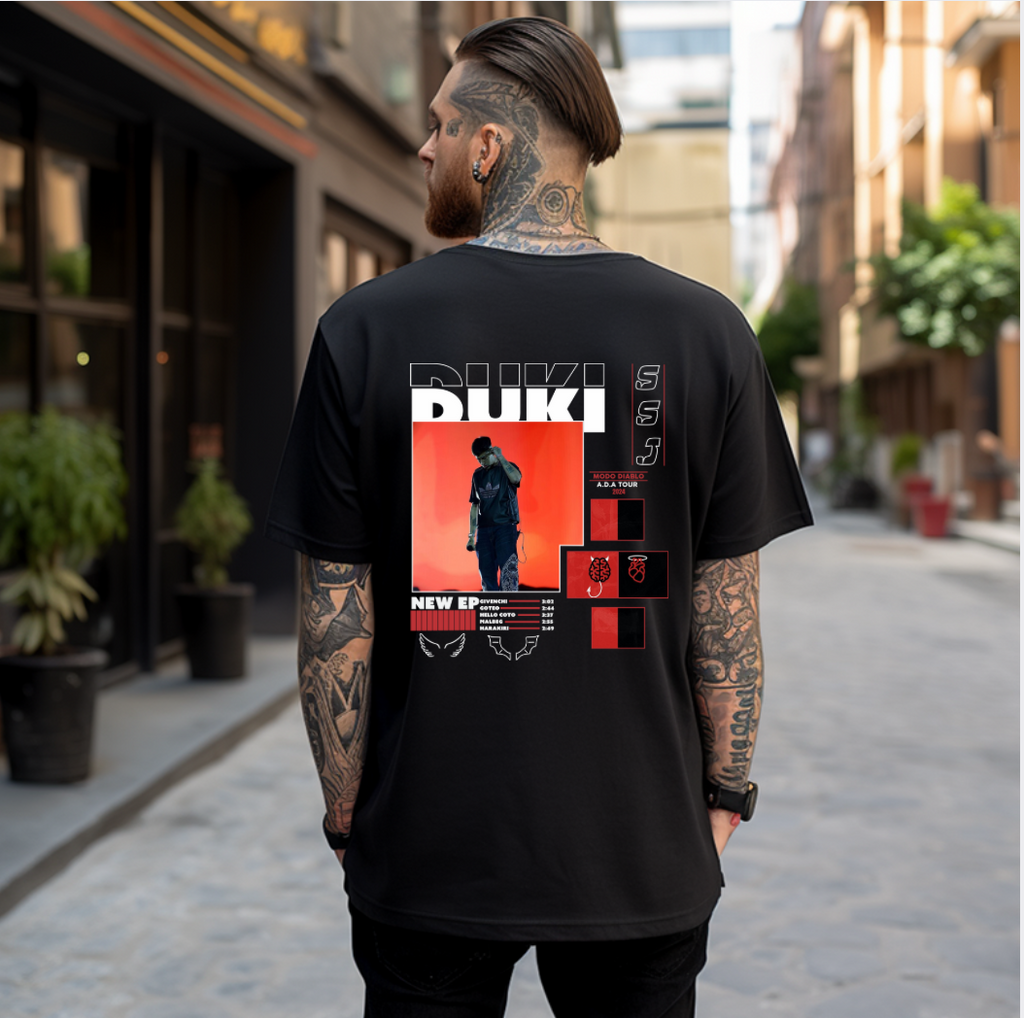 Raw district: conjunto con camiseta DUKI