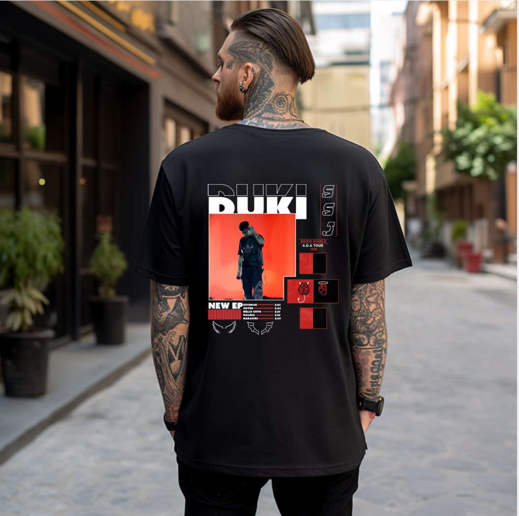 Raw district: conjunto con camiseta DUKI