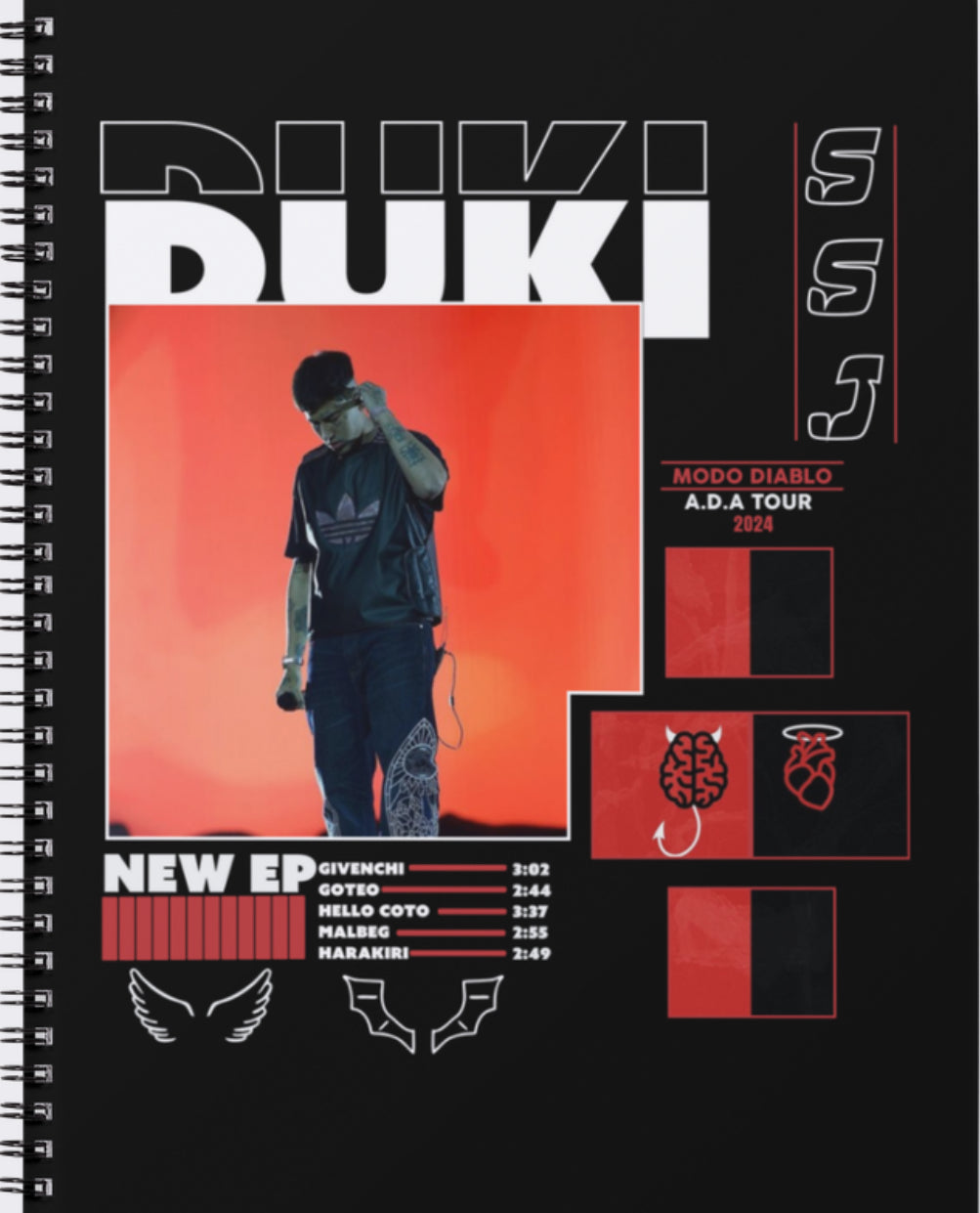 Raw district: conjunto con camiseta DUKI